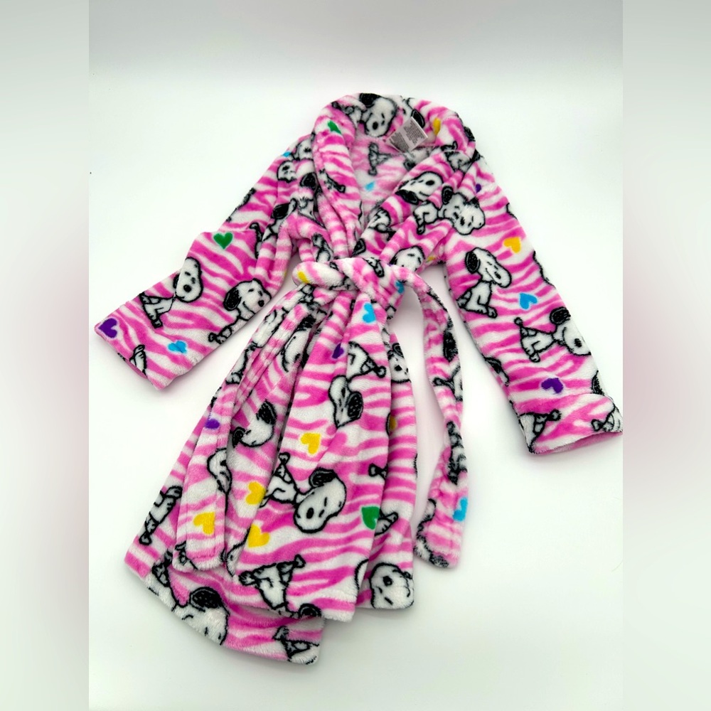 Girls Warm Snoopy Bathrobe